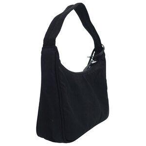 Prada Leather Saffiano Shoulder 2005 Bag Black ReEdition Hobo
